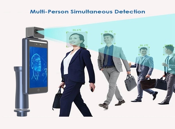 IP67 Thermal Face Recognition Device Door Access Temperature Checker 0.5-1.5M